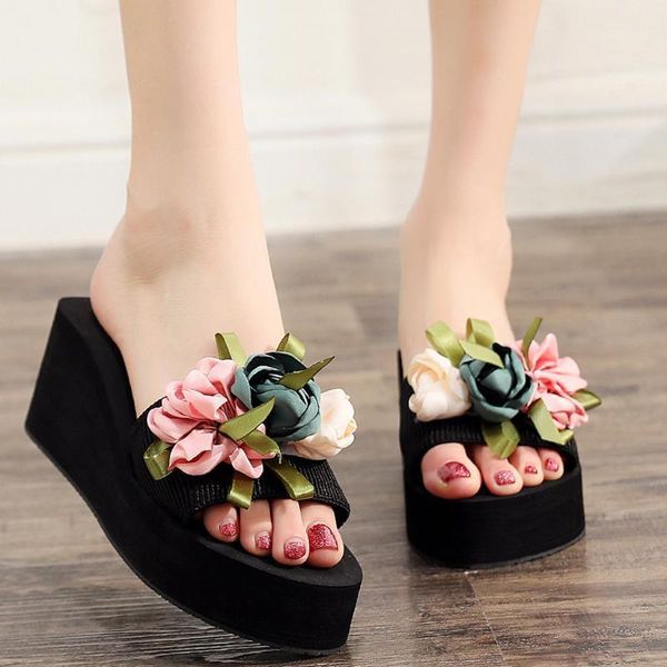 slippers women's bohemian flower flat summer sandals non-slip beach shoes home casual #31, Black
slippers women's bohemian flower flat summer sandals non-slip beach shoes home casual #31, Black