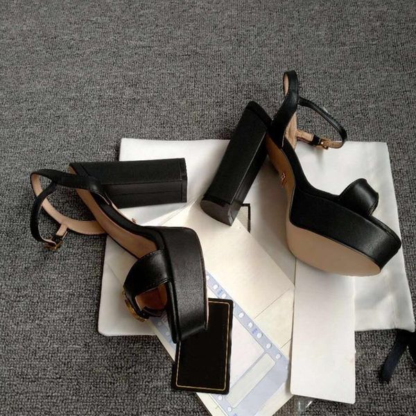 summer sandals women's thick bottom lace up high heels leather fashion women's shoes metal buckle designer red shoes women's, Black
summer sandals women's thick bottom lace up high heels leather fashion women's shoes metal buckle designer red shoes women's, Black