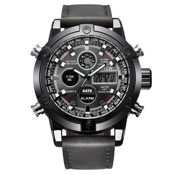 wristwatches 2021 men watches brand leather chronograph waterproof sport digital led date quartz watch for relogio masculino, Slivery;brown
wristwatches 2021 men watches brand leather chronograph waterproof sport digital led date quartz watch for relogio masculino, Slivery;brown