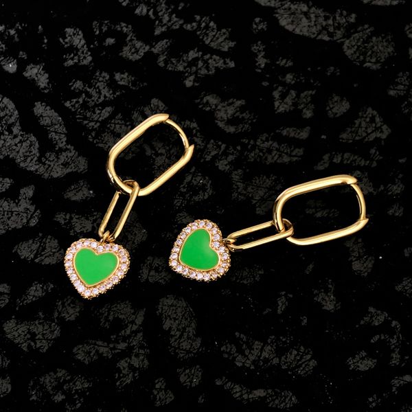 s925 sterling silver charm fluorescent love simple design women's earrings personality fashion cool wind luxury jewelry monaco earring, Golden
s925 sterling silver charm fluorescent love simple design women's earrings personality fashion cool wind luxury jewelry monaco earring, Golden