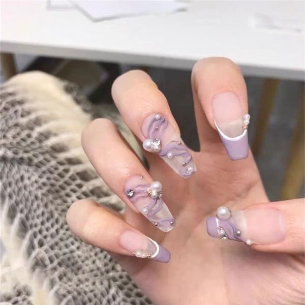 false nails 24pcs pearls inlaid nail patch purple glue type removable long paragraph fashion manicure save time paint, Red;gold
false nails 24pcs pearls inlaid nail patch purple glue type removable long paragraph fashion manicure save time paint, Red;gold