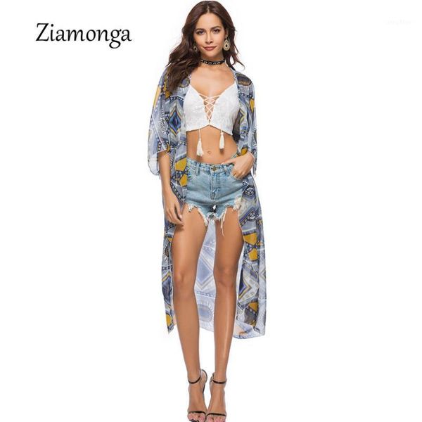 ziamonga 2021 women summer geometric print chiffon blouse long kimono cardigan beach bikini cover ups beachwear shirts women's blo, White
ziamonga 2021 women summer geometric print chiffon blouse long kimono cardigan beach bikini cover ups beachwear shirts women's blo, White