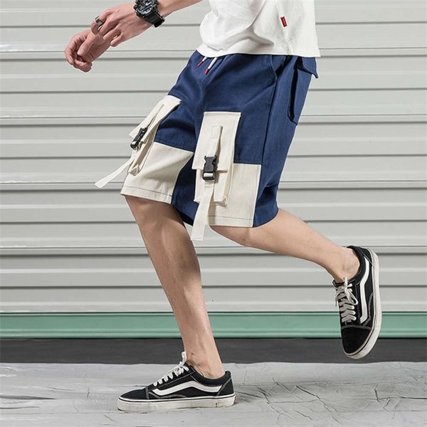 men's pants youth chinese style loose shorts casual ribbon color matching 6cg6, Black
men's pants youth chinese style loose shorts casual ribbon color matching 6cg6, Black