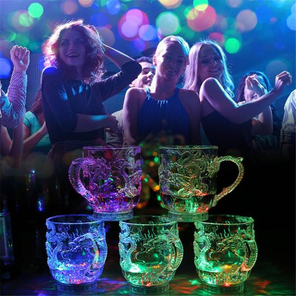party supplies led light up cup automatic water sensing flashing 3d chinese dragon carved mugs with handle cocktail wine decoration
party supplies led light up cup automatic water sensing flashing 3d chinese dragon carved mugs with handle cocktail wine decoration