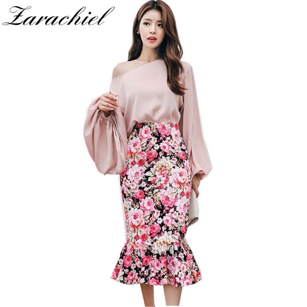 skirts ladies 2 piece set women spring summer elegant lantern sleeve loose + high waist flower print pencil mermaid skirt suit, Black
skirts ladies 2 piece set women spring summer elegant lantern sleeve loose + high waist flower print pencil mermaid skirt suit, Black