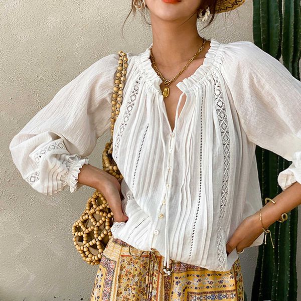 women's blouses & shirts spring summer blouse women long sleeve boho white loose shirt clothing beach blusas 2rbx
women's blouses & shirts spring summer blouse women long sleeve boho white loose shirt clothing beach blusas 2rbx