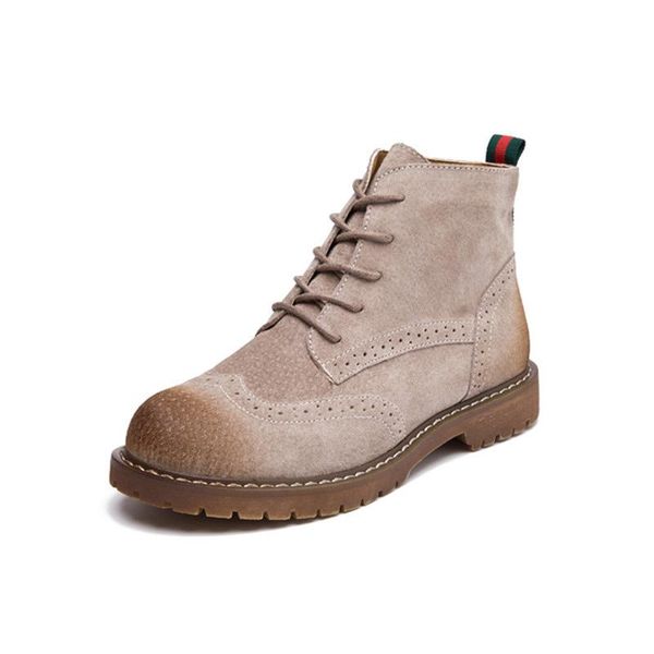 female boots 2021 spring genuine leather women shoes suede booties british lace retro trend naked, Black
female boots 2021 spring genuine leather women shoes suede booties british lace retro trend naked, Black