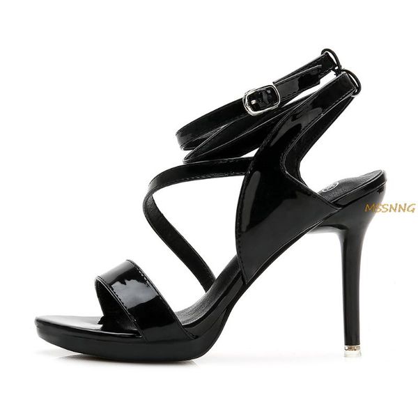summer women's sandals super high heel buckle strap ladies shoes thin peep toe party, Black
summer women's sandals super high heel buckle strap ladies shoes thin peep toe party, Black