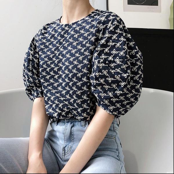 crochet embroidery women t shirts hollow out puff sleeve woman cotton round neck loose short ladies summer, White
crochet embroidery women t shirts hollow out puff sleeve woman cotton round neck loose short ladies summer, White