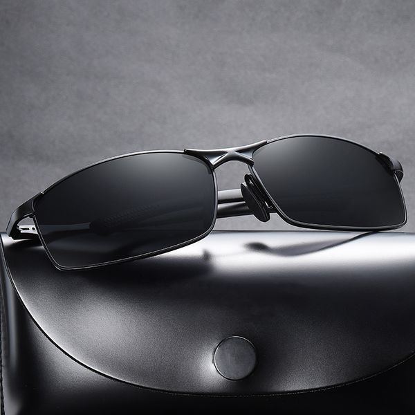 men's polarized sunglasses metal frame sunglasse cycling driving travel sports glasses, White;black
men's polarized sunglasses metal frame sunglasse cycling driving travel sports glasses, White;black