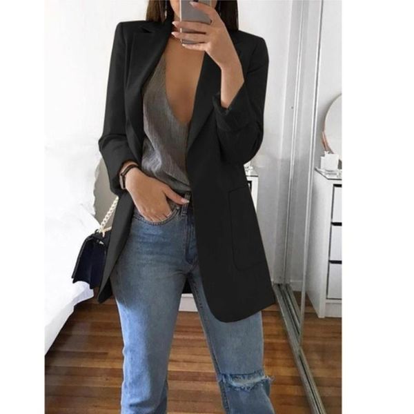 women's suits & blazers office lady coats lapel long sleeve solid casual fashion cardigan jackets black plus size lining pocket blazer, White;black
women's suits & blazers office lady coats lapel long sleeve solid casual fashion cardigan jackets black plus size lining pocket blazer, White;black