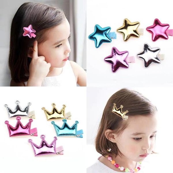 5pcs/pag cute leather shiny star crown hair clips accessories for girls princess children hairpins birthday party barrettes, Slivery;white
5pcs/pag cute leather shiny star crown hair clips accessories for girls princess children hairpins birthday party barrettes, Slivery;white