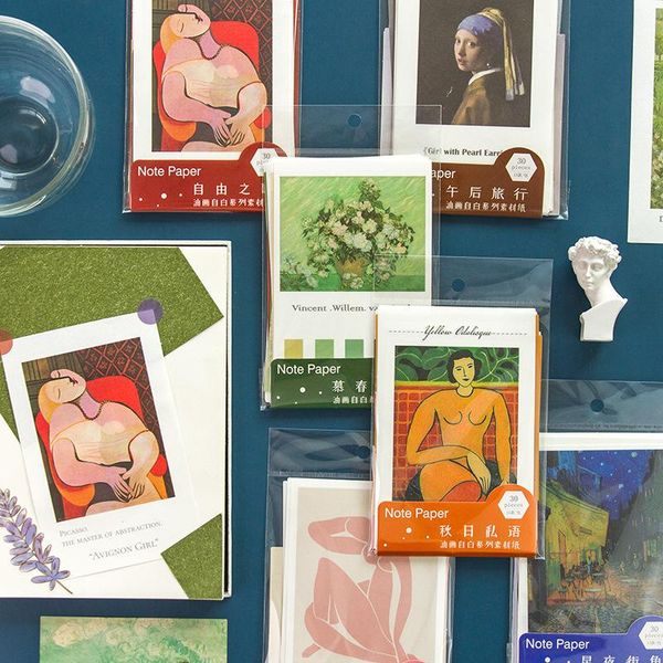 styles 30 pieces oil painting confession series material paper hand account collage background backing gift wrap
styles 30 pieces oil painting confession series material paper hand account collage background backing gift wrap