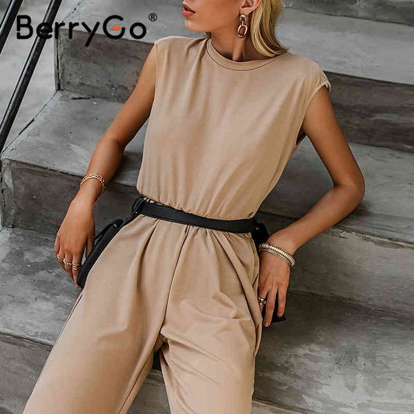 berrygo sleeveless sport jumpsuit romper women elastic waist lace up ankle banded summer round neck causal overalls 210513, White
berrygo sleeveless sport jumpsuit romper women elastic waist lace up ankle banded summer round neck causal overalls 210513, White