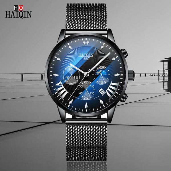 wristwatches multifunctional haiqin quartz men's watch luxury business chronograph male clock stainless steel waterproof watches for me, Slivery;brown
wristwatches multifunctional haiqin quartz men's watch luxury business chronograph male clock stainless steel waterproof watches for me, Slivery;brown
