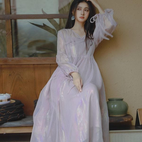 luxury cheongsam streamer lantern long sleeve summer thin style improved cheongsam loose fairy two piece drs with suspender, Blue;red
luxury cheongsam streamer lantern long sleeve summer thin style improved cheongsam loose fairy two piece drs with suspender, Blue;red
