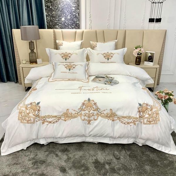 bedding sets luxury delicate embroidery washed silk duvet cover premium white set double king 4pcs bed sheet pillowcases
bedding sets luxury delicate embroidery washed silk duvet cover premium white set double king 4pcs bed sheet pillowcases