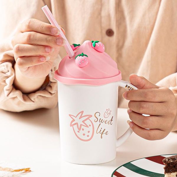 creative strawberry straw mug cute summer juice cup silicone lid with handle student coke cups beach cold drink mugs
creative strawberry straw mug cute summer juice cup silicone lid with handle student coke cups beach cold drink mugs
