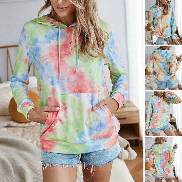 women's hoodies & sweatshirts helisopus long sleeve tie-dye drawstring hooded women casual loose sweatshirt with pocket pullover stree, Black
women's hoodies & sweatshirts helisopus long sleeve tie-dye drawstring hooded women casual loose sweatshirt with pocket pullover stree, Black
