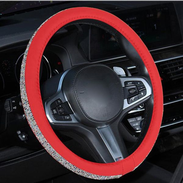 steering wheel covers pu leather cover replacement rhinestone 1pc 38cm anti-slip auto
steering wheel covers pu leather cover replacement rhinestone 1pc 38cm anti-slip auto