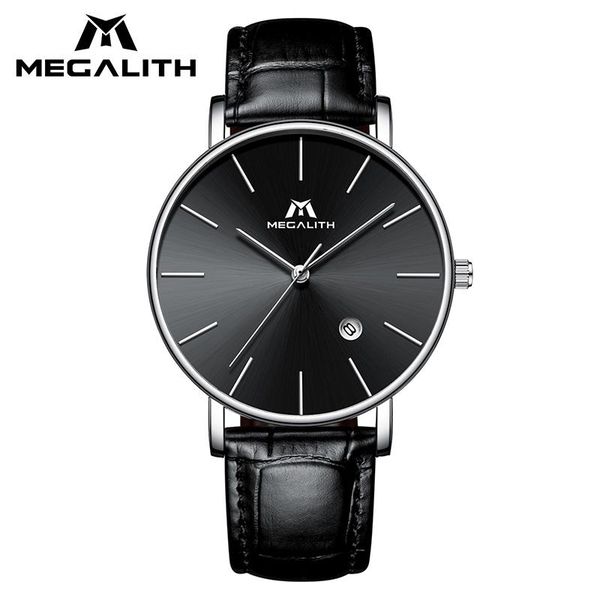 wristwatches megalith simple design watch mens waterproof date calendar business wrist watches genuine leather quartz male clock, Slivery;brown
wristwatches megalith simple design watch mens waterproof date calendar business wrist watches genuine leather quartz male clock, Slivery;brown