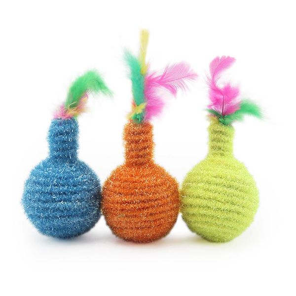 pcs funny pet toys ball feather toy cat teaser playing interactive training for kitten
pcs funny pet toys ball feather toy cat teaser playing interactive training for kitten