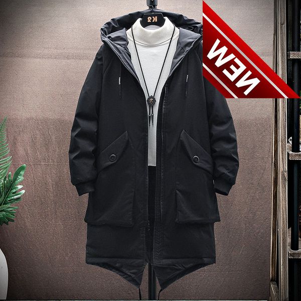 2021 winter male jacket long man coat warm kpop parka overcoat white duck men's down puffer outwear, Black
2021 winter male jacket long man coat warm kpop parka overcoat white duck men's down puffer outwear, Black