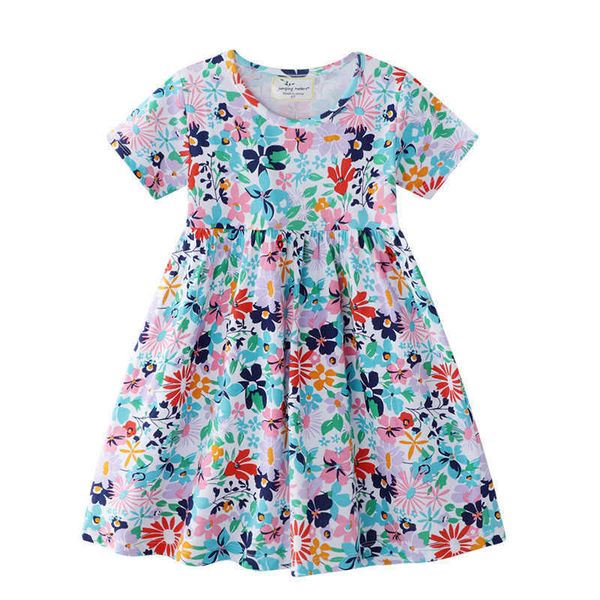 jumping meters girls floral dresses for summer baby 100% clothing fashion arrival kids tutu party dress 210529, Red;yellow
jumping meters girls floral dresses for summer baby 100% clothing fashion arrival kids tutu party dress 210529, Red;yellow