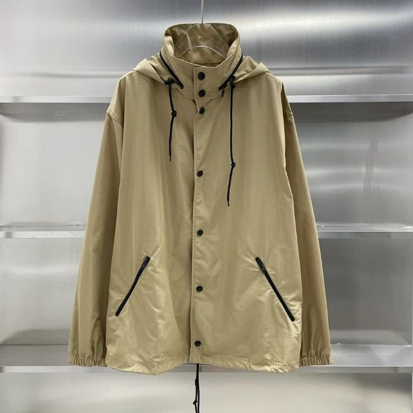 men's trench coats windbreaker brand relaxed hoodie sunscreen fashion jacket luxury design outerwear women loose plus size coat, Tan;black
men's trench coats windbreaker brand relaxed hoodie sunscreen fashion jacket luxury design outerwear women loose plus size coat, Tan;black