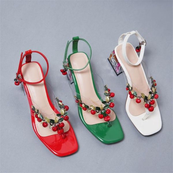 luxury cherry genuine leather wedding dress sandals women colorful crystal rhinestone block square high heel shoes 34-43, Black
luxury cherry genuine leather wedding dress sandals women colorful crystal rhinestone block square high heel shoes 34-43, Black