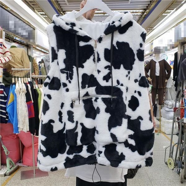 women's vests hooded vest for women 2021 autumn waistcoat outerwear faux fur coat femme casual all-match nancylim, Black;white
women's vests hooded vest for women 2021 autumn waistcoat outerwear faux fur coat femme casual all-match nancylim, Black;white