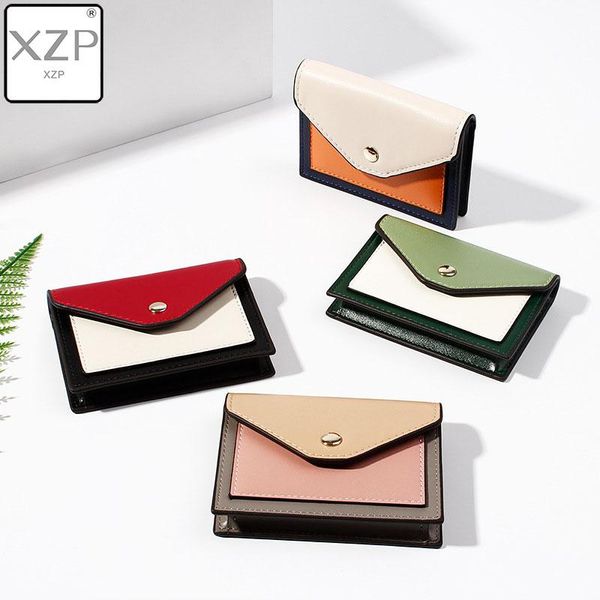 card holders xzp 2021 vintage short ladies coin purse pu leather korean stitching buckle multifunction package mini wallet, Brown;gray
card holders xzp 2021 vintage short ladies coin purse pu leather korean stitching buckle multifunction package mini wallet, Brown;gray