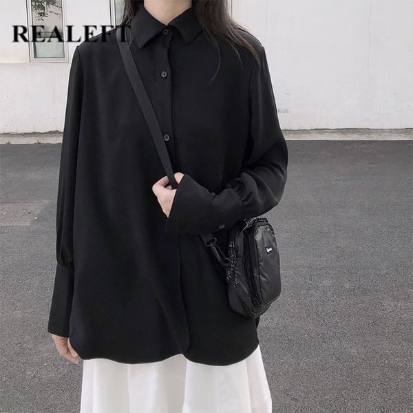 spring women's blouses shirts long sleeve turn-down collar korean ol style vintage office lady black ladies 210428, White
spring women's blouses shirts long sleeve turn-down collar korean ol style vintage office lady black ladies 210428, White