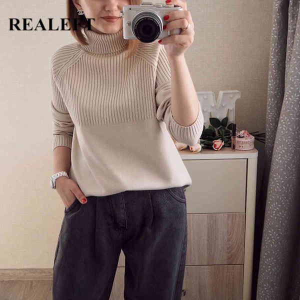 autumn winter thicken women's turtleneck sweater long sleeve vintage loose solid chic knitted outwear 210428, White;black
autumn winter thicken women's turtleneck sweater long sleeve vintage loose solid chic knitted outwear 210428, White;black