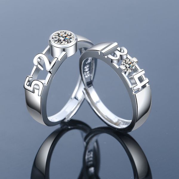 ring korean fashion silver mouth adjustable 520 1314 couple jewelry wedding oath for men and women
ring korean fashion silver mouth adjustable 520 1314 couple jewelry wedding oath for men and women