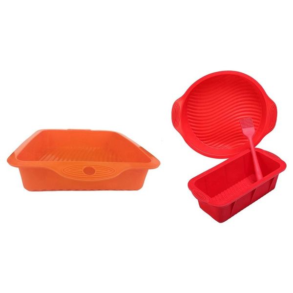 1pcs square silicone mould cake pan & 3pcs baking molds non-stick mold set pastry tools
1pcs square silicone mould cake pan & 3pcs baking molds non-stick mold set pastry tools