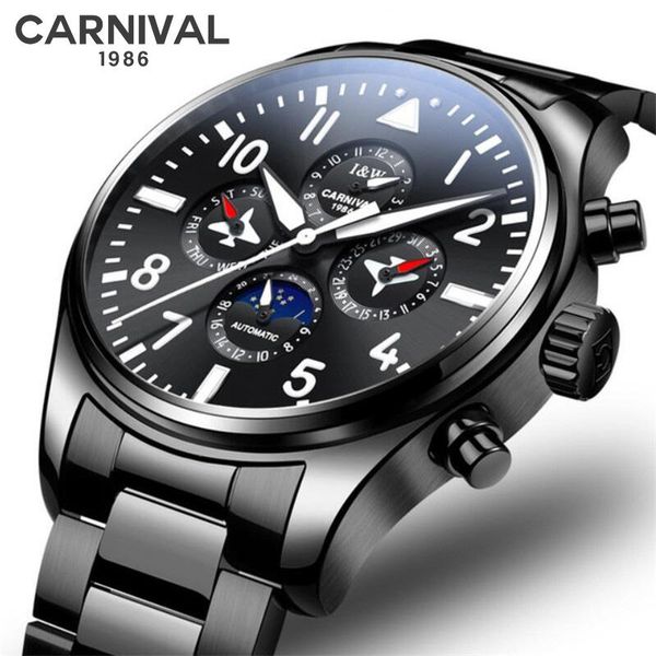 wristwatches men fashion casual black steel watch automatic mechanical reloj hombre business luxury watches carnival male clock, Slivery;brown
wristwatches men fashion casual black steel watch automatic mechanical reloj hombre business luxury watches carnival male clock, Slivery;brown