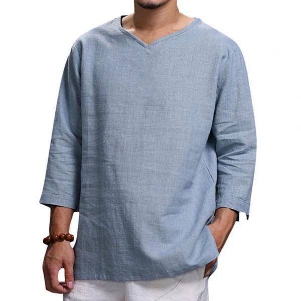 men's t-shirts autumn shirt stylish skin-friendly cotton blend male slim three-quarter sleeve tee for vacation round neck comfortable t, White;black
men's t-shirts autumn shirt stylish skin-friendly cotton blend male slim three-quarter sleeve tee for vacation round neck comfortable t, White;black