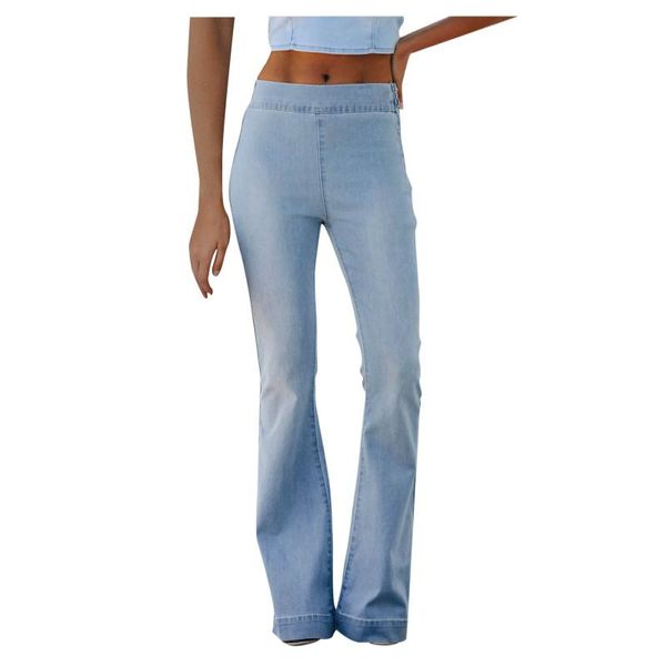 women's jeans women fashion comfortable button high waist zipper elasti trousers slim denim pants straight pantalones de mujer, Blue
women's jeans women fashion comfortable button high waist zipper elasti trousers slim denim pants straight pantalones de mujer, Blue
