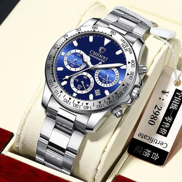 wristwatches reloj hombre 2021 chenxi men watches fashion blue stainless steel chronograph quartz, Slivery;brown
wristwatches reloj hombre 2021 chenxi men watches fashion blue stainless steel chronograph quartz, Slivery;brown