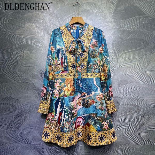 casual dresses dldenghan fashion flower print dress women bow collar long sleeve jacquard vintage spring, Black;gray
casual dresses dldenghan fashion flower print dress women bow collar long sleeve jacquard vintage spring, Black;gray