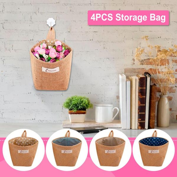 storage baskets jute cotton linen bag deskbasket hanging pocket small sack sundries box with handle cosmetic #40
storage baskets jute cotton linen bag deskbasket hanging pocket small sack sundries box with handle cosmetic #40