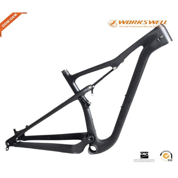 bike frames 29er carbon fiber full suspension frame mtb 15.5" ud gloss
bike frames 29er carbon fiber full suspension frame mtb 15.5" ud gloss