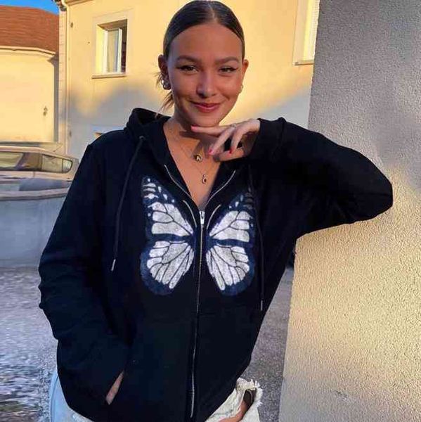 women's jackets woman hoodie new women sweatshirt goth skull butterfly harajuku print grunge hoodies women and men streetwear, Black;brown
women's jackets woman hoodie new women sweatshirt goth skull butterfly harajuku print grunge hoodies women and men streetwear, Black;brown