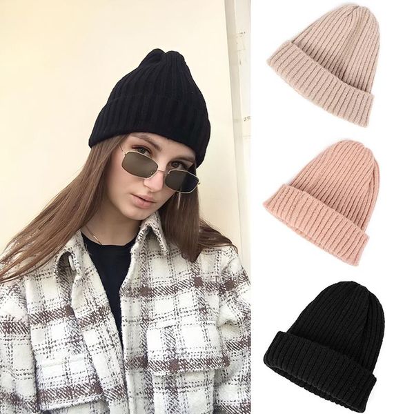 beanie/skull caps 2021 autumn winter hats for women soft knitted beanie solid color warm hat girls female casual elastic skull cap bonnet, Blue;gray
beanie/skull caps 2021 autumn winter hats for women soft knitted beanie solid color warm hat girls female casual elastic skull cap bonnet, Blue;gray