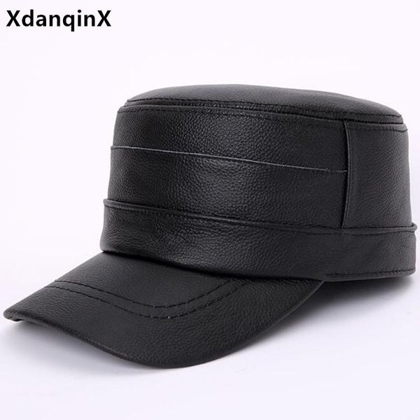 wide brim hats xdanqinx winter men's warm hat natural genuine leather cap cowhide military men flat caps snapback navy, Blue;gray
wide brim hats xdanqinx winter men's warm hat natural genuine leather cap cowhide military men flat caps snapback navy, Blue;gray