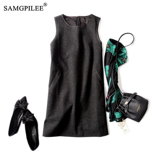winter dresses for parties 2021 office lady a-line solid sleeveless tank empire o-neck plus size autumn dress women 4xl casual, Black;gray
winter dresses for parties 2021 office lady a-line solid sleeveless tank empire o-neck plus size autumn dress women 4xl casual, Black;gray