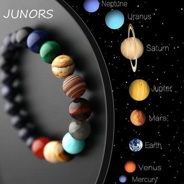 charm bracelets fashion lovers eight planets natural stone universe yoga chakra galaxy solar system beads for men women jewelry, Golden;silver
charm bracelets fashion lovers eight planets natural stone universe yoga chakra galaxy solar system beads for men women jewelry, Golden;silver