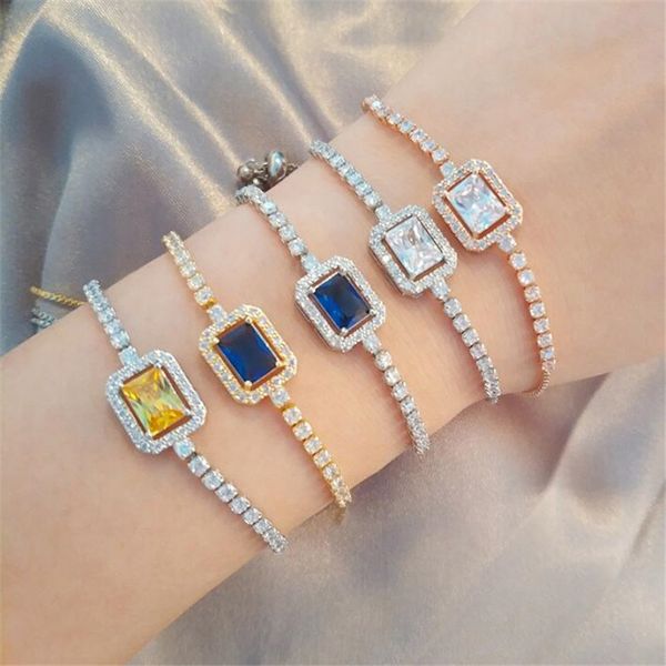 choucong brand simple fashion jewelry ins wedding bracelets 18k rose gold fill white princess cut 5a cubic zircon adjustable women bangle fo, Golden;silver
choucong brand simple fashion jewelry ins wedding bracelets 18k rose gold fill white princess cut 5a cubic zircon adjustable women bangle fo, Golden;silver