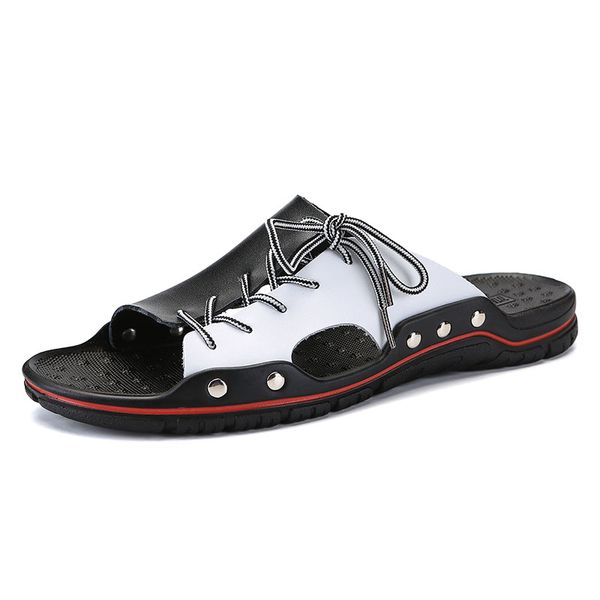 summer new fashion casual sports mens sandals and slippers leather comfortable slippers zapato de hombre large size 38-48, Black
summer new fashion casual sports mens sandals and slippers leather comfortable slippers zapato de hombre large size 38-48, Black